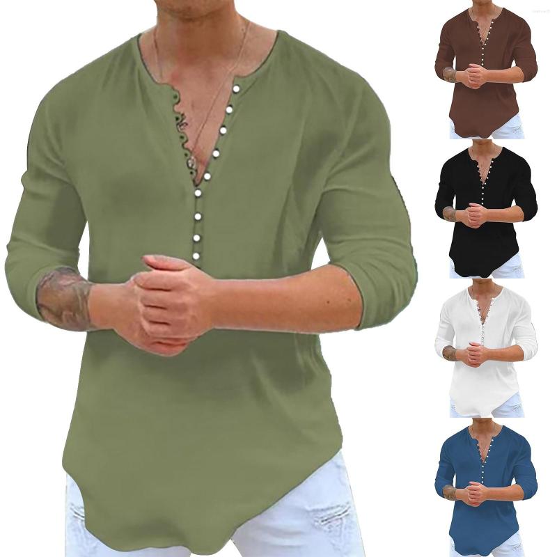 Men's T Shirts Active Long Sleeve Men'S Fashion Casual Comfortable And Versatile Solid V Neck Plain Men Heavy Cotton Shirt, Coffee
Men's T Shirts Active Long Sleeve Men'S Fashion Casual Comfortable And Versatile Solid V Neck Plain Men Heavy Cotton Shirt, Coffee