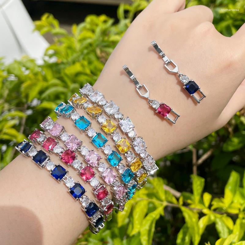Link Bracelets Chain ThreeGraces Elegant Yellow Cubic Zirconia Geometric Square Tennis Bracelet For Women Fashion White Gold Party Jewelry
Link Bracelets Chain ThreeGraces Elegant Yellow Cubic Zirconia Geometric Square Tennis Bracelet For Women Fashion White Gold Party Jewelry