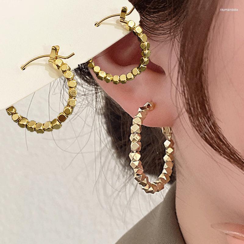 Hoop Earrings 2023 Fashion Big Square Metal Circle Beads For Women Earring Jewelry 
Hoop Earrings 2023 Fashion Big Square Metal Circle Beads For Women Earring Jewelry