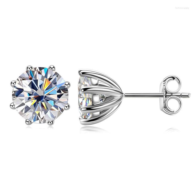 Stud Earrings Luxury 925 Sterling Silver Women 2.0ct D Color Moissanite For Bride Sparkling Wedding Jewelry Gift
Stud Earrings Luxury 925 Sterling Silver Women 2.0ct D Color Moissanite For Bride Sparkling Wedding Jewelry Gift