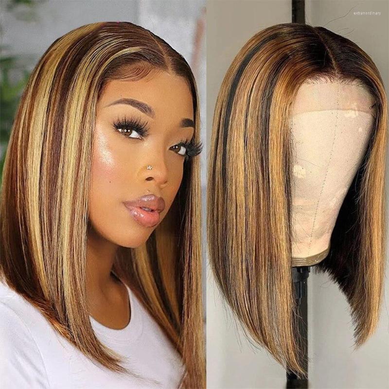 Short Bob Highlight Ombre Brown 13x4 Bone Straight Lace Wig Human Hair Brazilian Colored T Part Frontal Wigs For Women, T part bob wig
Short Bob Highlight Ombre Brown 13x4 Bone Straight Lace Wig Human Hair Brazilian Colored T Part Frontal Wigs For Women, T part bob wig