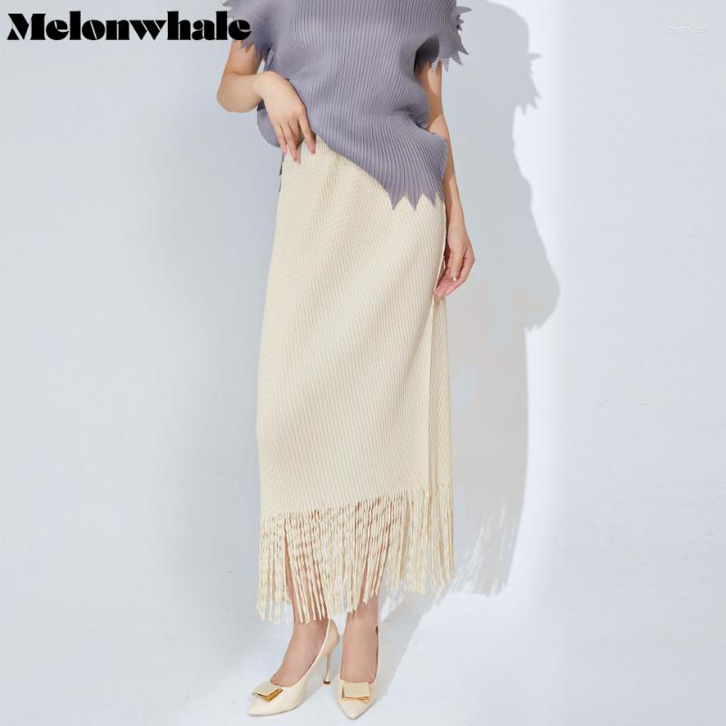 Skirts MelonWhale Solid Tassels Pleated A-line Skirt For Women High Quality Elastic Waist Loose Causal Clothing 2023 Summer Trend, Black
Skirts MelonWhale Solid Tassels Pleated A-line Skirt For Women High Quality Elastic Waist Loose Causal Clothing 2023 Summer Trend, Black