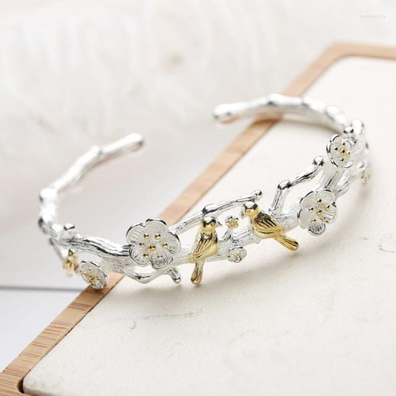 Bangle Sole Memory Literary Fresh Forest Bird Branch Sweet Student Gift Silver Color Female Resizable Bangles SBR137 Raym22
Bangle Sole Memory Literary Fresh Forest Bird Branch Sweet Student Gift Silver Color Female Resizable Bangles SBR137 Raym22