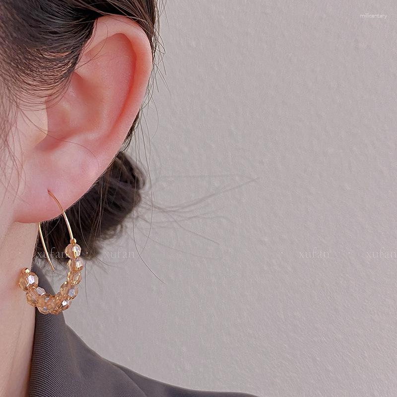 Dangle Earrings Simple Delicacy Crystal Beads Circle Sweet Cool Temperament Personality Trendy Fashion Ear Accessories For Women
Dangle Earrings Simple Delicacy Crystal Beads Circle Sweet Cool Temperament Personality Trendy Fashion Ear Accessories For Women