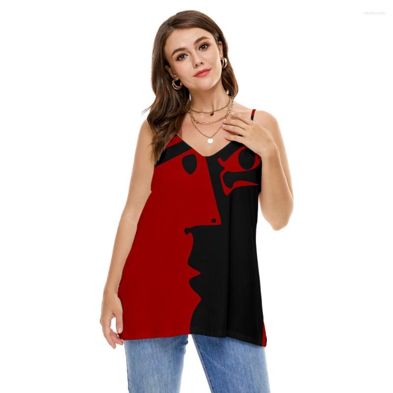 Women's Tanks Oversized Sling Vest Women Tank-top Summer Sexy V-neck Print T-shirt Streetwear Hollow Blouses Loose Female 8XL, La13341
Women's Tanks Oversized Sling Vest Women Tank-top Summer Sexy V-neck Print T-shirt Streetwear Hollow Blouses Loose Female 8XL, La13341