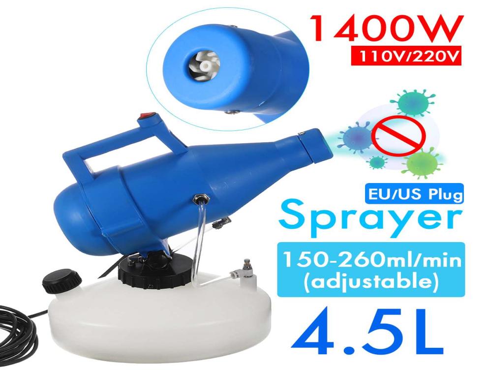 110V220V 45L Electric ULV Fogger Intelligent ULV Ultra Low Capacity Sprayer Mosquito Killer9516882
110V220V 45L Electric ULV Fogger Intelligent ULV Ultra Low Capacity Sprayer Mosquito Killer9516882