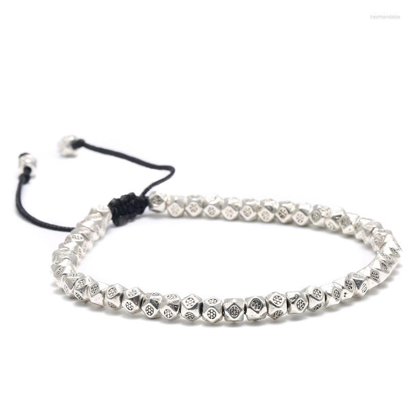 Charm Bracelets Tibetan Buddhist Faceted Carving Silver Color Beads Adjustable Rope Bracelet For Men Handmade Knots Thread BraceletsCharm Ra
Charm Bracelets Tibetan Buddhist Faceted Carving Silver Color Beads Adjustable Rope Bracelet For Men Handmade Knots Thread BraceletsCharm Ra