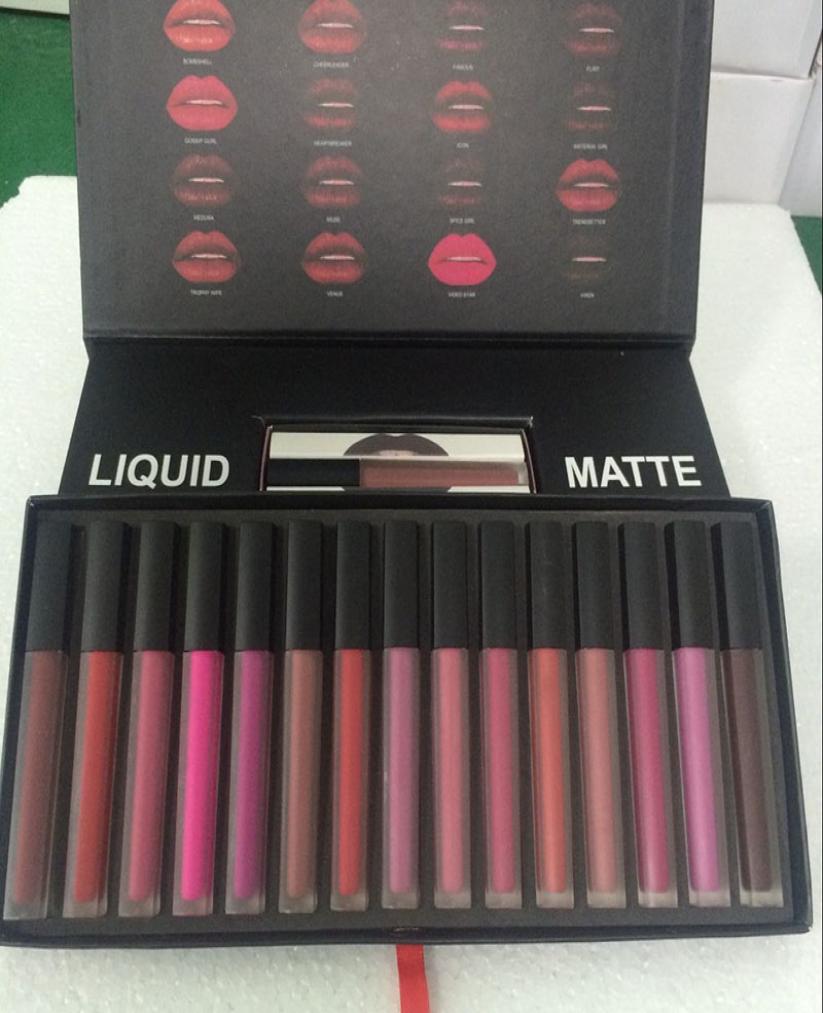 Beauty Matte Liquid Lipstick Lip Gloss 16 Colors Lipsticks Makeup Lipstick Set Lip Kit Gift Box4011786, Mixed color
Beauty Matte Liquid Lipstick Lip Gloss 16 Colors Lipsticks Makeup Lipstick Set Lip Kit Gift Box4011786, Mixed color