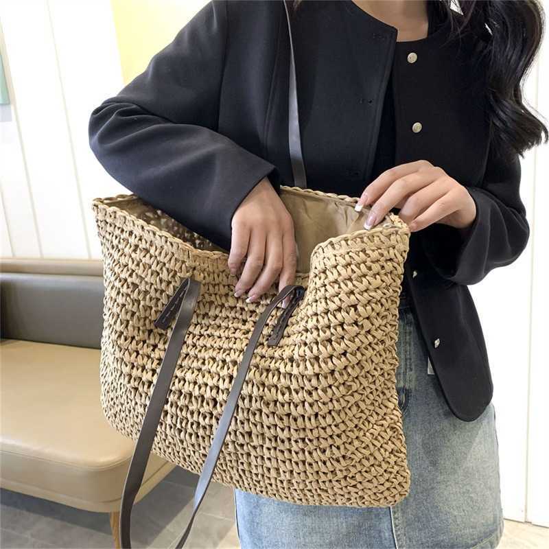 Beach Bags Large Capacity Woven Bag for Women's 2023 New Western Style Versatile Shoulder Summer Fashion Tote, Brown 1-42x36x4cm
Beach Bags Large Capacity Woven Bag for Women's 2023 New Western Style Versatile Shoulder Summer Fashion Tote, Brown 1-42x36x4cm