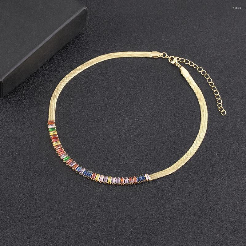 Chains AIBEF Fashion 6 Colors Rhinestone Choker Chain Copper Zircon Women Sparkling Charm Elegant Necklace Unusual Accessories Gift
Chains AIBEF Fashion 6 Colors Rhinestone Choker Chain Copper Zircon Women Sparkling Charm Elegant Necklace Unusual Accessories Gift