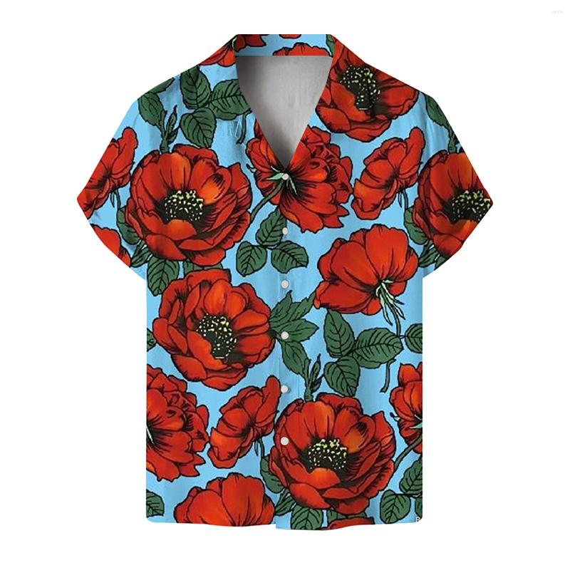 Men's Casual Shirts Summer Floral Print Beach Button Shirt Fashion Men's Breathable Short Sleeve Camisas Hombre Beachwear Blusas 2023, Blue
Men's Casual Shirts Summer Floral Print Beach Button Shirt Fashion Men's Breathable Short Sleeve Camisas Hombre Beachwear Blusas 2023, Blue