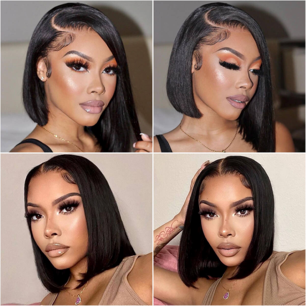 New Product 13x4 Lace Front Human Hair Short Bob Wig Pre Plucked High Quality Straight Lace Closure Bob Wig for Women 10 Inch Remy Hair, Natural color
New Product 13x4 Lace Front Human Hair Short Bob Wig Pre Plucked High Quality Straight Lace Closure Bob Wig for Women 10 Inch Remy Hair, Natural color