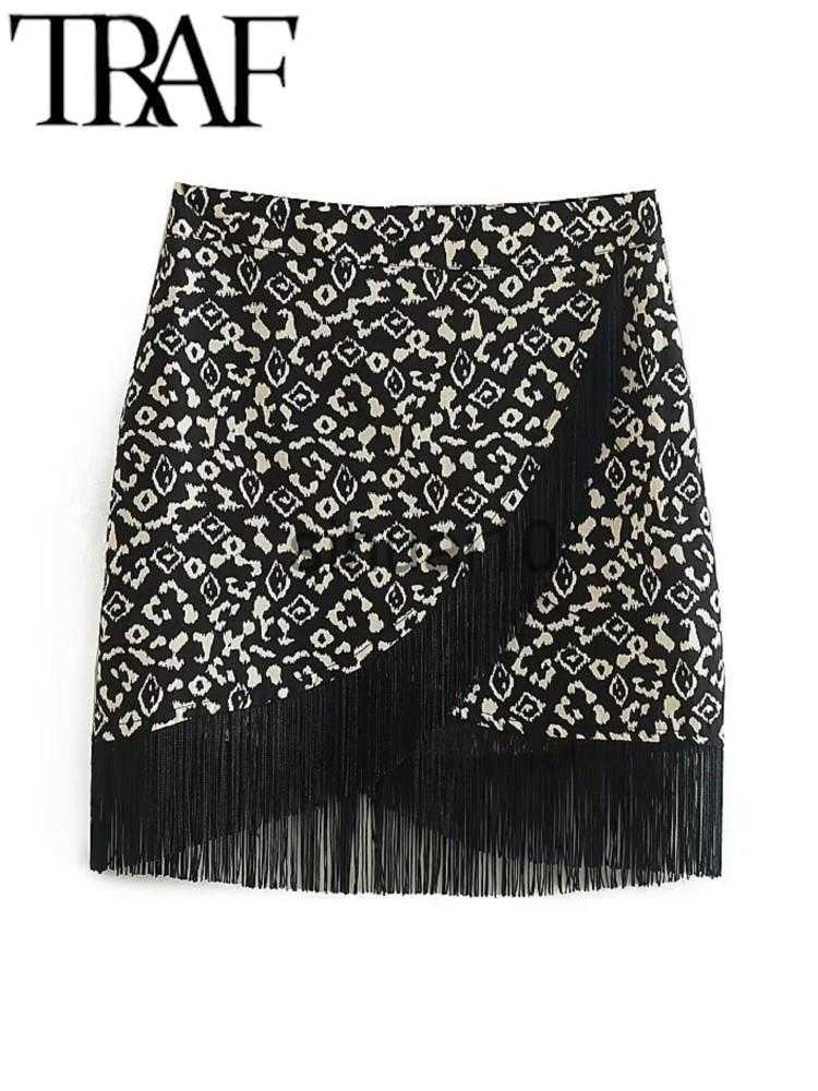 Skirts TRAF 2023 Spring Summer Women Vintage Printed Skirts Side Zipper Tassel Hem Mini Skirt Female Fashion Elegant High Waist Skirts J230621, 01
Skirts TRAF 2023 Spring Summer Women Vintage Printed Skirts Side Zipper Tassel Hem Mini Skirt Female Fashion Elegant High Waist Skirts J230621, 01