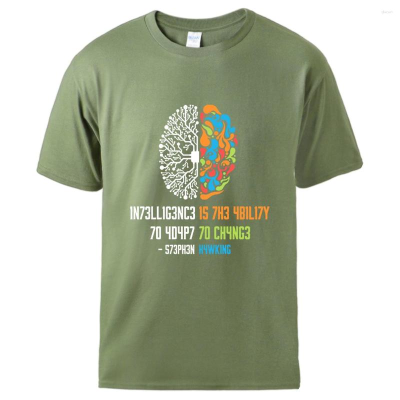 Men' T Shirts Intelligence Is The Ability To Adapt Change Tshirts Mens Fitness Retro Short Sleeve Soft Cotton Tops Basic Creative Shirt, Blue
Men' T Shirts Intelligence Is The Ability To Adapt Change Tshirts Mens Fitness Retro Short Sleeve Soft Cotton Tops Basic Creative Shirt, Blue