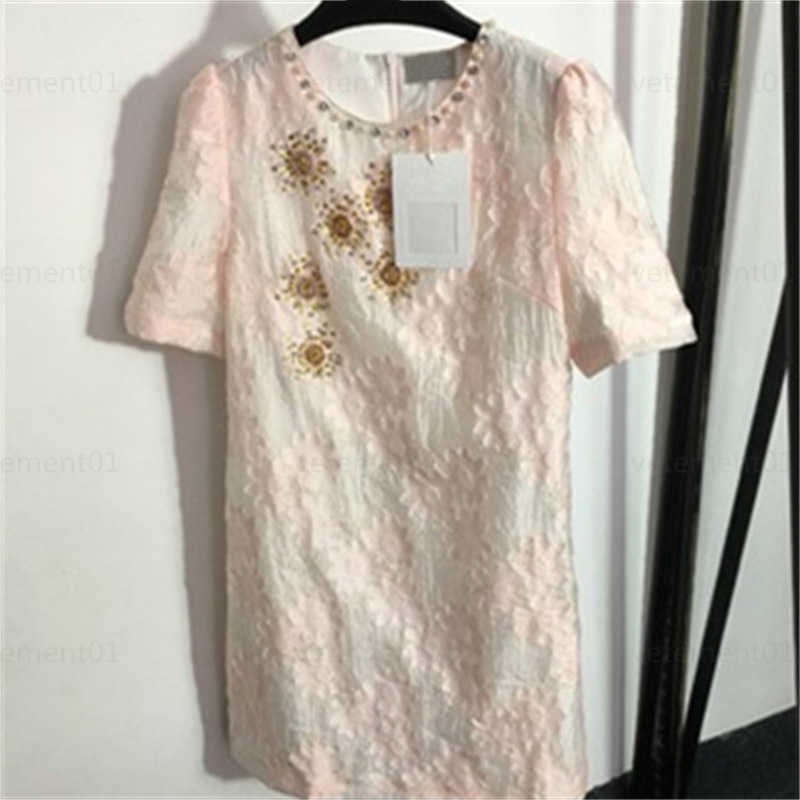 Summer Dress Girls Hanging-out Dresses Heavy Beading Sequins Flowers Light Pink S- Pearl Round Neck Short Sleeve Fitted Party Dress
Summer Dress Girls Hanging-out Dresses Heavy Beading Sequins Flowers Light Pink S- Pearl Round Neck Short Sleeve Fitted Party Dress
