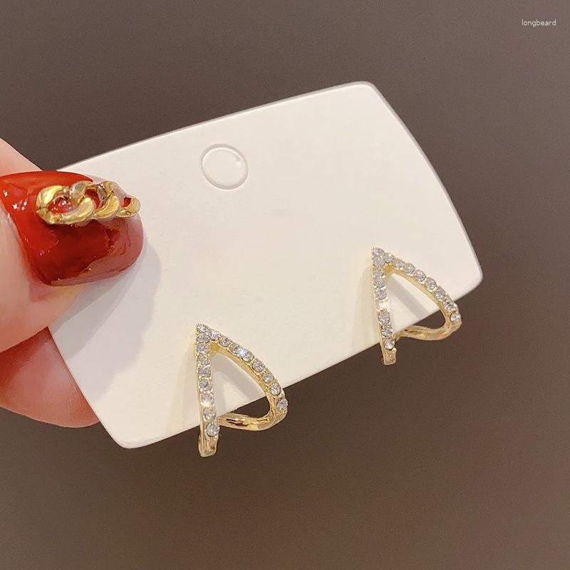Stud Earrings Golden Alloy Rhinestone For Women Shiny Triangle Geometric Wedding Party Fashion Jewelry Wholesale Gift
Stud Earrings Golden Alloy Rhinestone For Women Shiny Triangle Geometric Wedding Party Fashion Jewelry Wholesale Gift