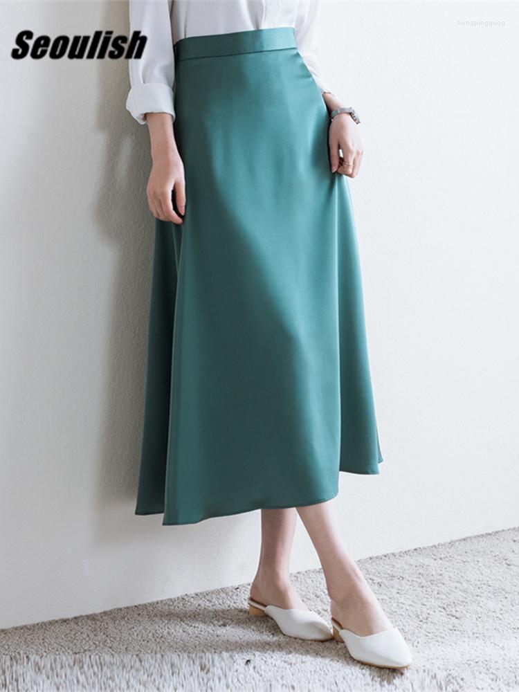 Skirts Seoulish 2023 Stain Women's Long Solid High Waist Female Minimalism Elegant A-Line Party Office Spring Summer, Black
Skirts Seoulish 2023 Stain Women's Long Solid High Waist Female Minimalism Elegant A-Line Party Office Spring Summer, Black