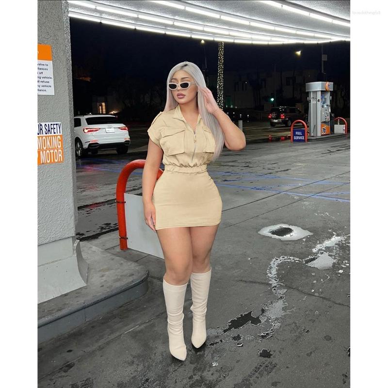 Casual Dresses 2023 Summer For Women: Bodycon Midi Dress With Front Zipper And Pockets Safari Style, Orange
Casual Dresses 2023 Summer For Women: Bodycon Midi Dress With Front Zipper And Pockets Safari Style, Orange