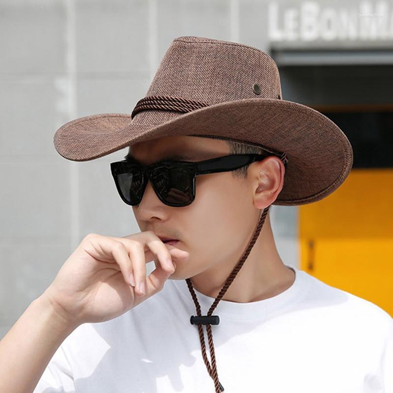 Berets 1pc Cowboy Sun Hat Mens Summer Flax Breathable Outdoor Caps Unisex Comfortable Cycling Hats Wild Jazz Picnic Golf Travel Cap
Berets 1pc Cowboy Sun Hat Mens Summer Flax Breathable Outdoor Caps Unisex Comfortable Cycling Hats Wild Jazz Picnic Golf Travel Cap