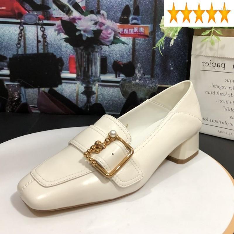 Dress Shoes Loafers Autumn Ladies Genuine Leather Elegant Metal Buckle Square Toe Office Thick Heel Women Street Party White Pumps, Black
Dress Shoes Loafers Autumn Ladies Genuine Leather Elegant Metal Buckle Square Toe Office Thick Heel Women Street Party White Pumps, Black