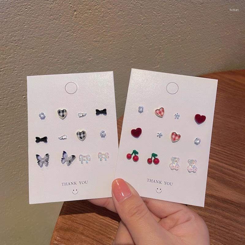Stud Earrings S925 Silver Needle Butterfly Bowknot Set For Women Girls Fashion Coloful Plaid Heart Geometric Gifts
Stud Earrings S925 Silver Needle Butterfly Bowknot Set For Women Girls Fashion Coloful Plaid Heart Geometric Gifts
