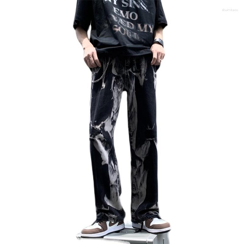 Men's Jeans High Street Tie Dyed Men's 2023 Vintage American Fashion Brand Hip Hop Trend Dark Black Loose Dad Pants, Picture color
Men's Jeans High Street Tie Dyed Men's 2023 Vintage American Fashion Brand Hip Hop Trend Dark Black Loose Dad Pants, Picture color