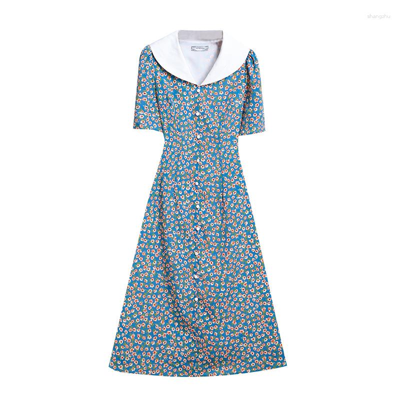 Party Dresses Vintage Floral Maxi A- Line Collar Loose Skirt 2023 Women For Long Casual Summer Korean Style Fashionable Printed Dress
Party Dresses Vintage Floral Maxi A- Line Collar Loose Skirt 2023 Women For Long Casual Summer Korean Style Fashionable Printed Dress