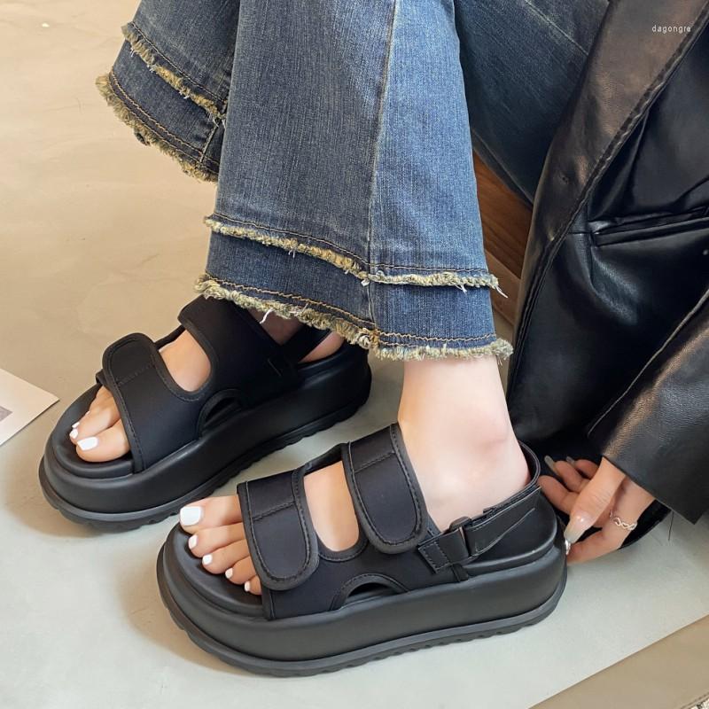 Sandals Summer 2023 Casual Platform Student Dress Women Shoes Sport Beach Slippers Open Toe Thick Mujer Zapatillas, Black
Sandals Summer 2023 Casual Platform Student Dress Women Shoes Sport Beach Slippers Open Toe Thick Mujer Zapatillas, Black