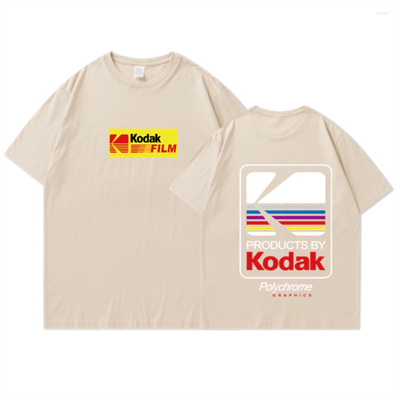 Men's T Shirts Summer Kodak Polychrome T-Shirts Men Women Vintage Cotton Tees Korean Fashion Short Sleeve Shirt Printed Oversized Tops, Wine red
Men's T Shirts Summer Kodak Polychrome T-Shirts Men Women Vintage Cotton Tees Korean Fashion Short Sleeve Shirt Printed Oversized Tops, Wine red