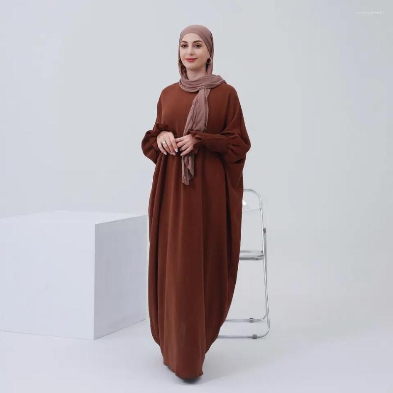Ethnic Clothing Casual Abaya Butterfly Smocked Sleeve Islamic Long Dress Dubai Turkish Modesty Abayas Muslim Prayer Hijab Robe For Women
Ethnic Clothing Casual Abaya Butterfly Smocked Sleeve Islamic Long Dress Dubai Turkish Modesty Abayas Muslim Prayer Hijab Robe For Women