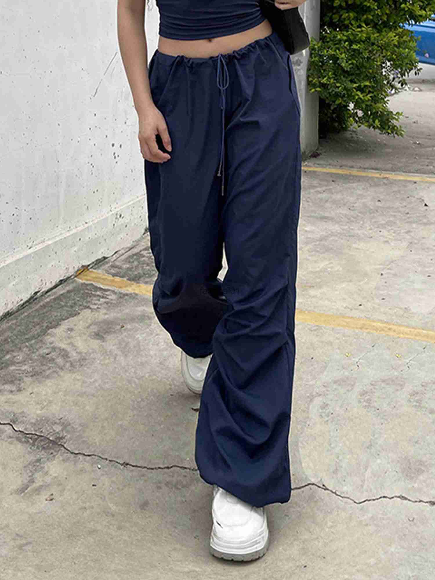 Womens Fashion Drawstring Cargo Pants Casual Loose Solid Color Low Waist Pockets Trousers Sweatpants Hip Hop Streetwear L230621, Dark gray type a
Womens Fashion Drawstring Cargo Pants Casual Loose Solid Color Low Waist Pockets Trousers Sweatpants Hip Hop Streetwear L230621, Dark gray type a