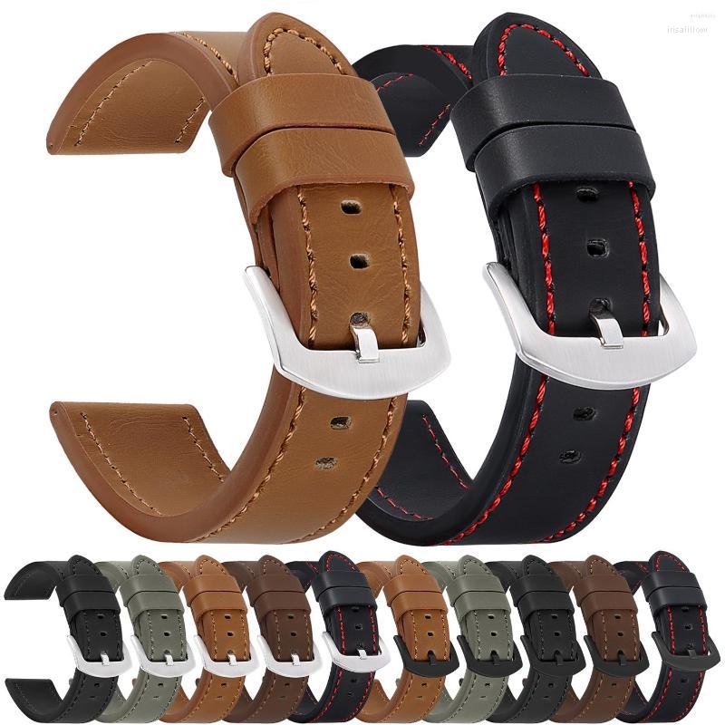 Watch Bands 18mm 20mm 22mm 24mm Fashion Vintage Leather Band Sport Wrist Stainless Steel Buckle Accessories Replacement Bracelet
Watch Bands 18mm 20mm 22mm 24mm Fashion Vintage Leather Band Sport Wrist Stainless Steel Buckle Accessories Replacement Bracelet