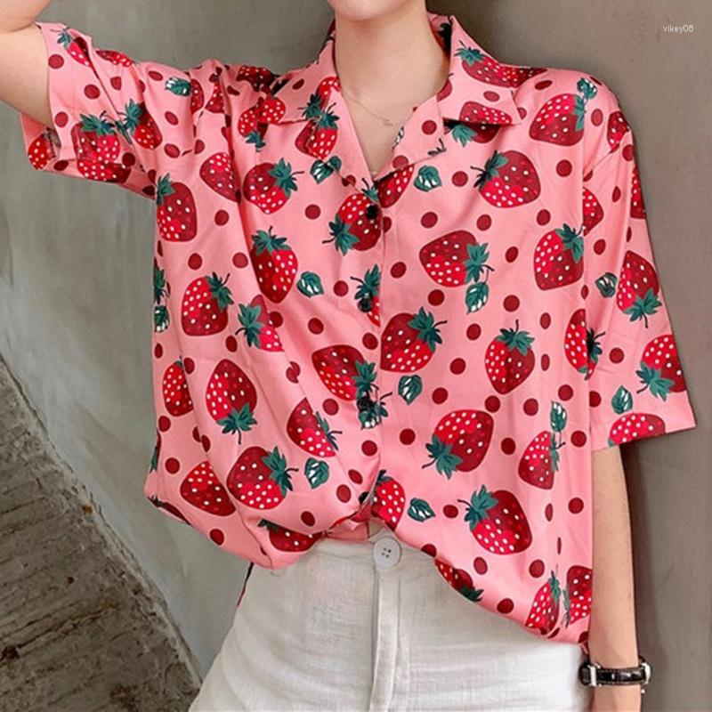 Women's T Shirts Women Strawberry Printed T-Shirts Korean Summer Female Holiday Casual Short Sleeve Tops Office Ladies Fashion Clothing Pink
Women's T Shirts Women Strawberry Printed T-Shirts Korean Summer Female Holiday Casual Short Sleeve Tops Office Ladies Fashion Clothing Pink