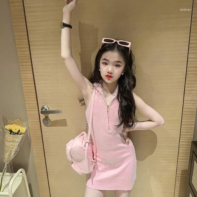 Girl Dresses 2023 Girls Ribbed Dress Summer Good Quality Fashion 4-12 Years E795, Pink
Girl Dresses 2023 Girls Ribbed Dress Summer Good Quality Fashion 4-12 Years E795, Pink