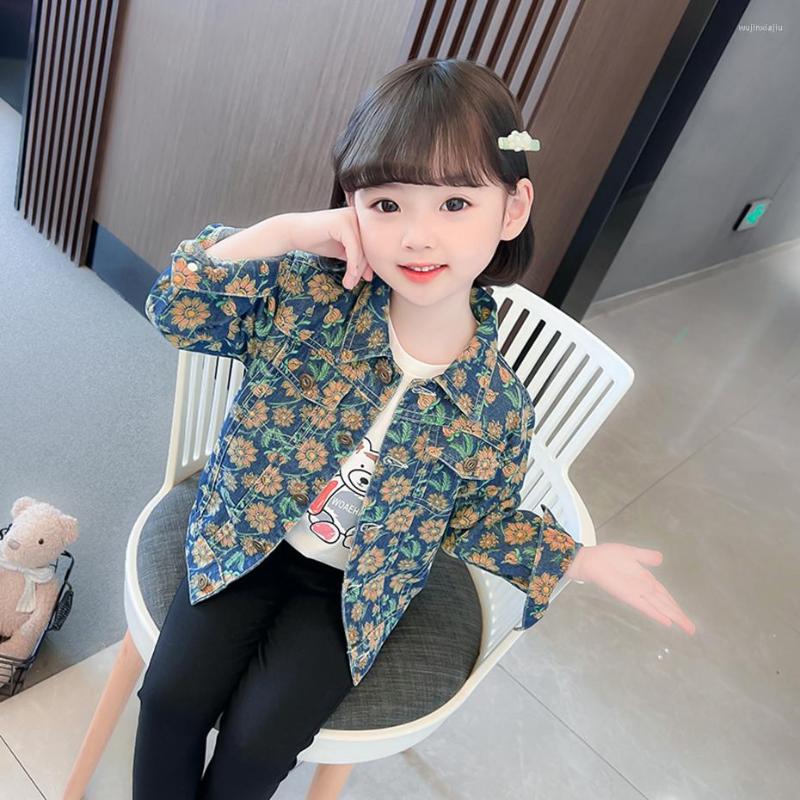 Jackets Girls Denim Jacket Outerwear Floral Girl Coats Kids Spring Autumn Children Coat Toddler Clothes, 06k1760
Jackets Girls Denim Jacket Outerwear Floral Girl Coats Kids Spring Autumn Children Coat Toddler Clothes, 06k1760