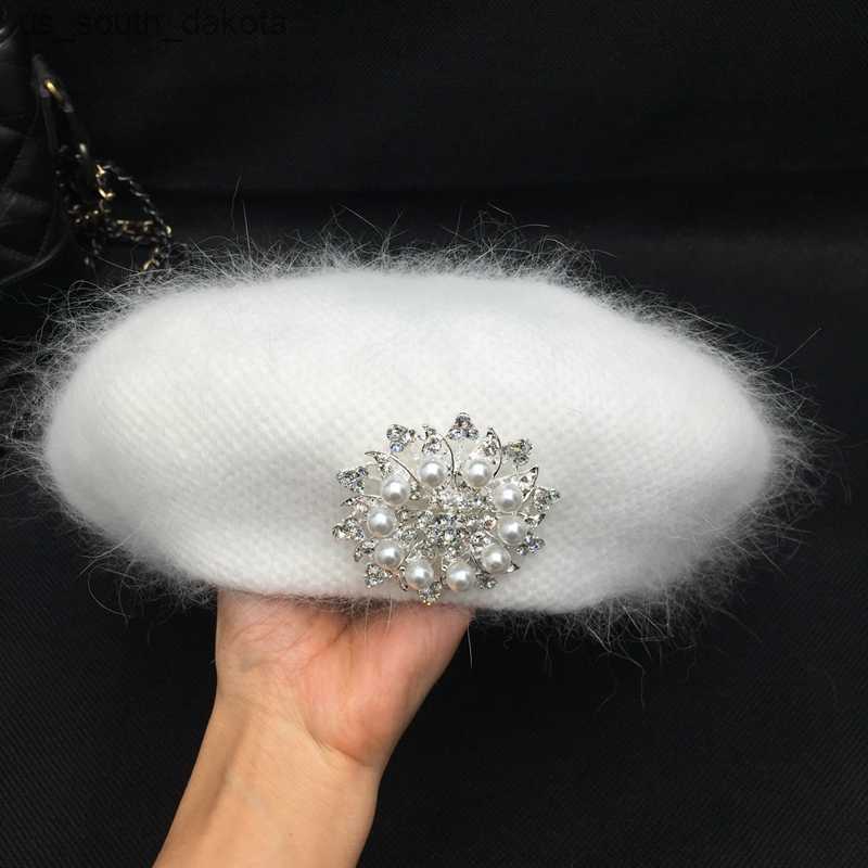In the spring and autumn winter new Angora rabbit fur beret for women painter female white pumpkin hat fashion L230523
In the spring and autumn winter new Angora rabbit fur beret for women painter female white pumpkin hat fashion L230523