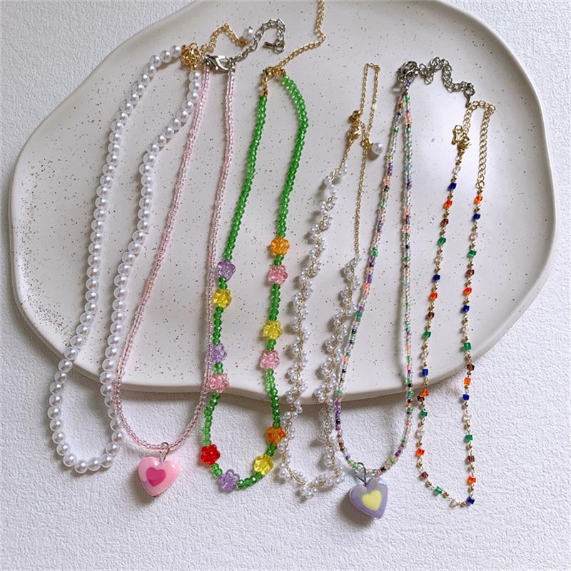 Pendant Necklaces Cute Colorful Crystal Beads Kids Necklace Flower Girls Clavicular Chain Summer Heart Beach Cosplay Jewelry Children Toy
Pendant Necklaces Cute Colorful Crystal Beads Kids Necklace Flower Girls Clavicular Chain Summer Heart Beach Cosplay Jewelry Children Toy