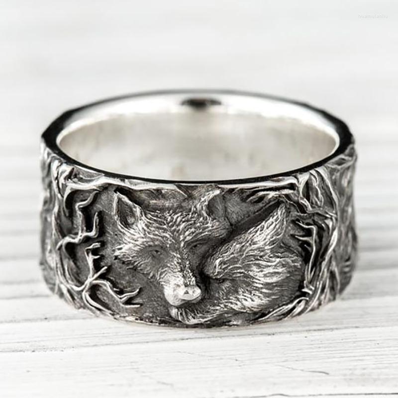Wedding Rings Fashion Hip Hop Rock Unisex Finger Ring Punk Gift Wolf For Men's Vintage Curled Animal Jewelry
Wedding Rings Fashion Hip Hop Rock Unisex Finger Ring Punk Gift Wolf For Men's Vintage Curled Animal Jewelry