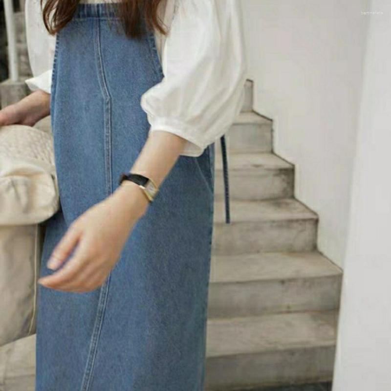 Casual Dresses Slimming Mid-Length Split Retro Denim Suspender Dress 2023 Summer Clothing Women Korean Loose, Blue
Casual Dresses Slimming Mid-Length Split Retro Denim Suspender Dress 2023 Summer Clothing Women Korean Loose, Blue