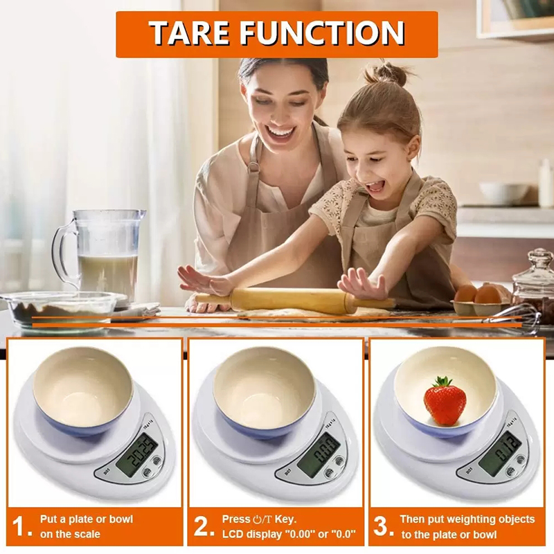 5000g/1g Digital Electronic Scale Household Kitchen Scale Baking High Precision Pocket Scale Weighing Scales