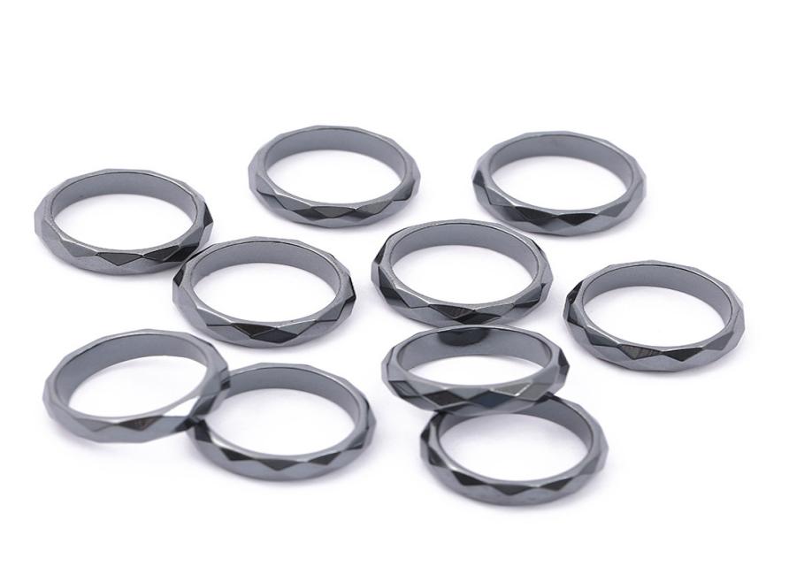 6mm Wide Band Rings Fashion No Magnetic Hematite Magnet Ring For Man Mix 6 to 137119294