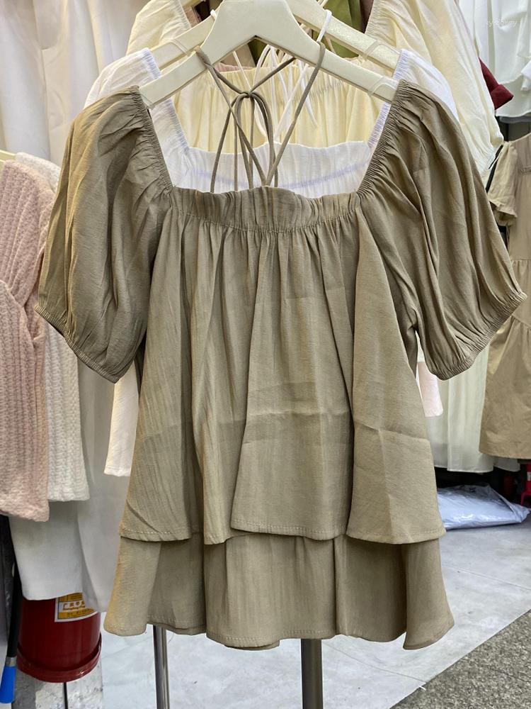 Women's Blouses French Chic Blusas De Mujer Square Collar Puff Sleeve Womens Tops Halter Neck Female Sweet Summer Daily Blouse Dropship, Pink
Women's Blouses French Chic Blusas De Mujer Square Collar Puff Sleeve Womens Tops Halter Neck Female Sweet Summer Daily Blouse Dropship, Pink
