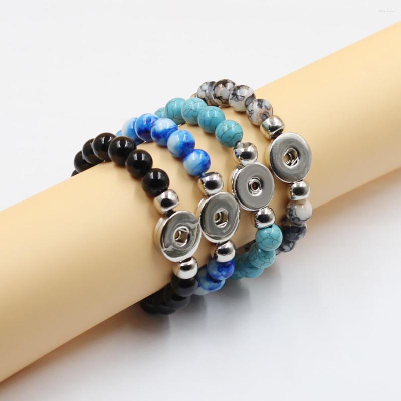 Charm Bracelets Fashion Snap Jewelry Bracelet Multicolor Handmade Beads 10mm Wrist Bangle For Women Fit 18mm Press Button Festival Gifts
Charm Bracelets Fashion Snap Jewelry Bracelet Multicolor Handmade Beads 10mm Wrist Bangle For Women Fit 18mm Press Button Festival Gifts