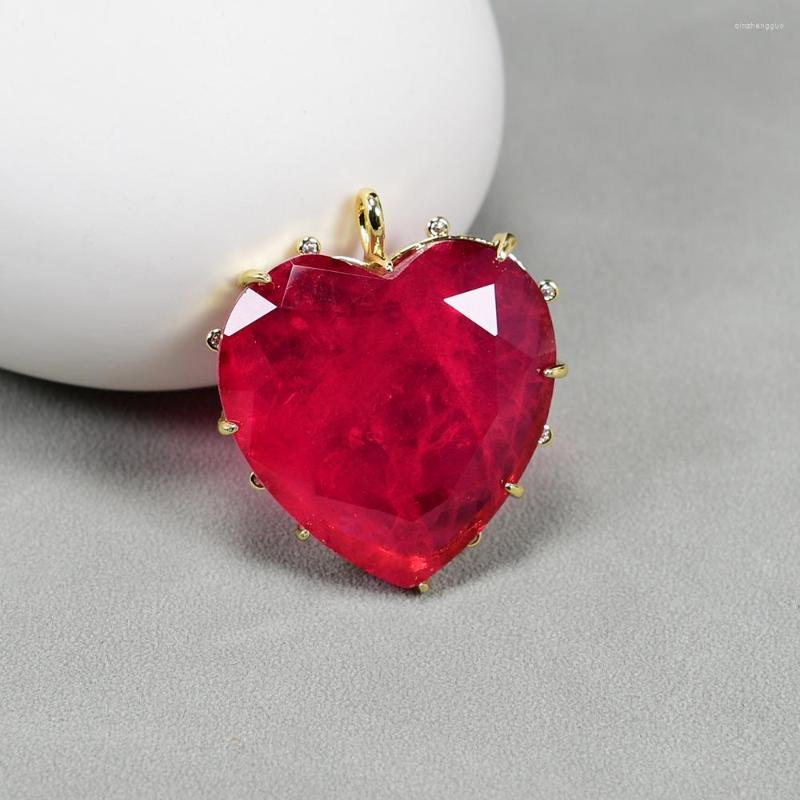 Charms APDGG 2 Pcs Cz Red Crystal Natural Quartz Stone Heart Shaped Gold Plated Pendant DIY Fashion Jewelry Necklace Making
Charms APDGG 2 Pcs Cz Red Crystal Natural Quartz Stone Heart Shaped Gold Plated Pendant DIY Fashion Jewelry Necklace Making