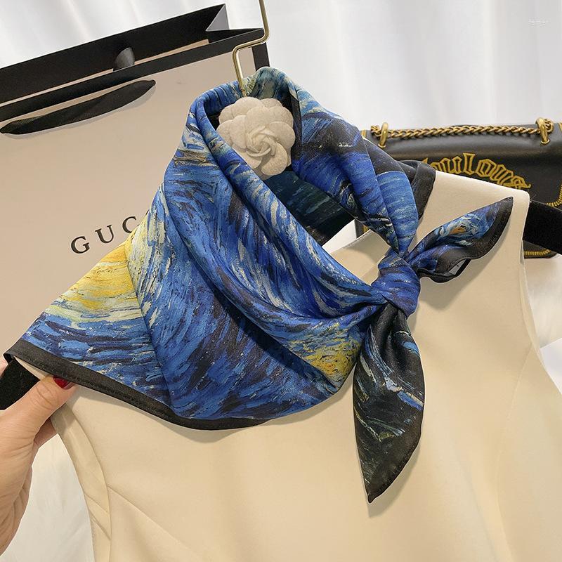 Scarves Spring Printed Neck Head Kerchief Women Silk Square Hair Bands Foulard Female Scarf Fashion Floral Bandana For Lady
Scarves Spring Printed Neck Head Kerchief Women Silk Square Hair Bands Foulard Female Scarf Fashion Floral Bandana For Lady