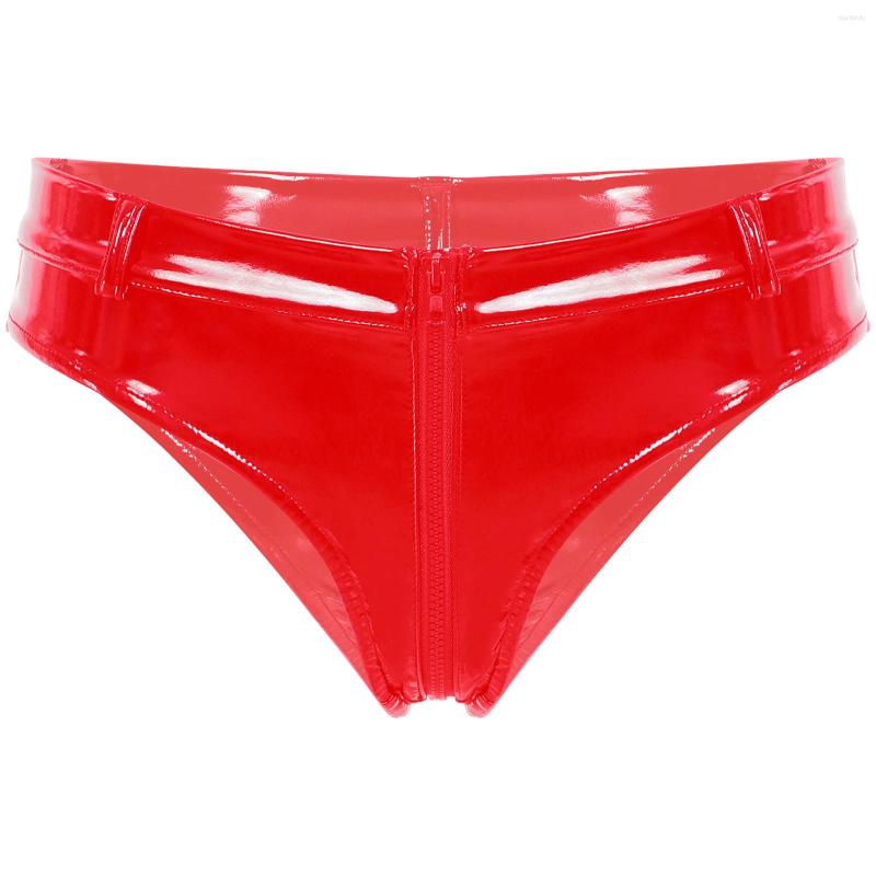 Women's Panties Womens High Cut Front Zippered Briefs Lingerie Zipper Crotch Underwear Wet Look Booty Shorts Pants Sexy Rave Party Clubwear, Red a
Women's Panties Womens High Cut Front Zippered Briefs Lingerie Zipper Crotch Underwear Wet Look Booty Shorts Pants Sexy Rave Party Clubwear, Red a