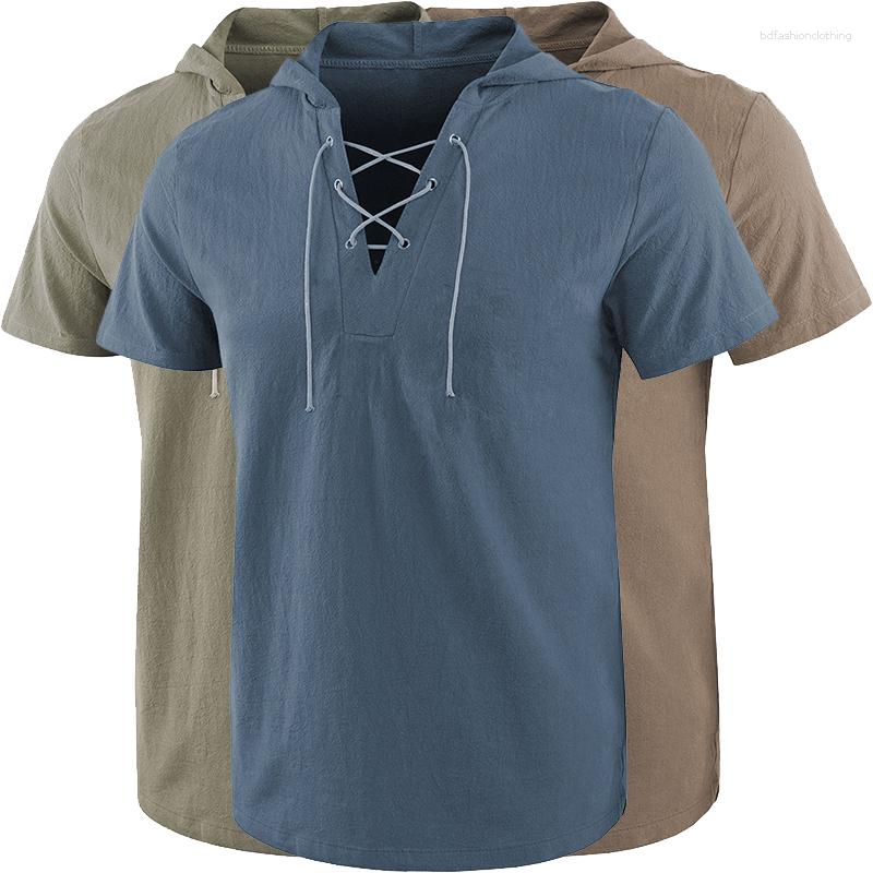 Men' T Shirts Summer Men Tshirt Casual Solid Loose Hooded Tops Tees Male Bandage Hoodie Short Sleeve Tee Mens T-shirt Clothing, Black
Men' T Shirts Summer Men Tshirt Casual Solid Loose Hooded Tops Tees Male Bandage Hoodie Short Sleeve Tee Mens T-shirt Clothing, Black