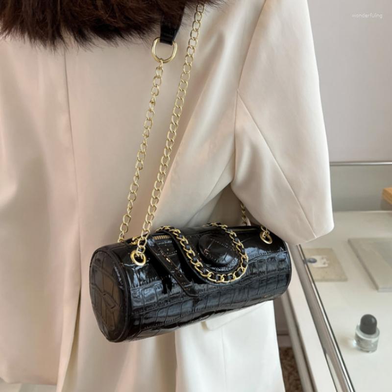 Evening Bags Small Chain Barrel Shaped PU Leather For Women 2023 Fashion Women's Luxury Designer Handbag Shoulder Crossbody, Green
Evening Bags Small Chain Barrel Shaped PU Leather For Women 2023 Fashion Women's Luxury Designer Handbag Shoulder Crossbody, Green
