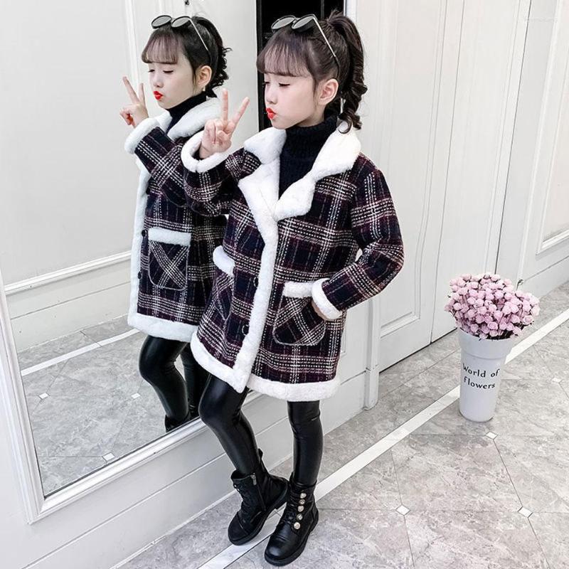 Jackets Autumn Winter Warm Girls Woolen Mid Length Coat Children Fashion Plus Fleece Turn-down Collar Girl Outerwear From 3 To 12 Year, 01 as picture
Jackets Autumn Winter Warm Girls Woolen Mid Length Coat Children Fashion Plus Fleece Turn-down Collar Girl Outerwear From 3 To 12 Year, 01 as picture