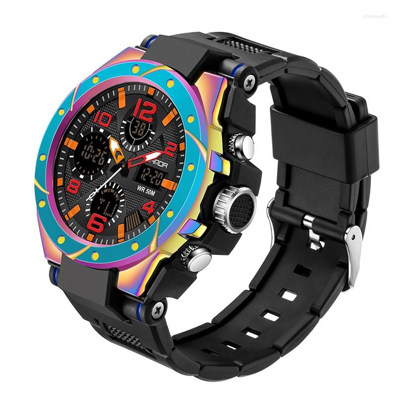 Wristwatches SANDA 2023 Luxury Men's Watches Sport Military Wristwatch Multicolor 50M Waterproof Quartz Watch For Men Clock Relogio, 739 color purple
Wristwatches SANDA 2023 Luxury Men's Watches Sport Military Wristwatch Multicolor 50M Waterproof Quartz Watch For Men Clock Relogio, 739 color purple